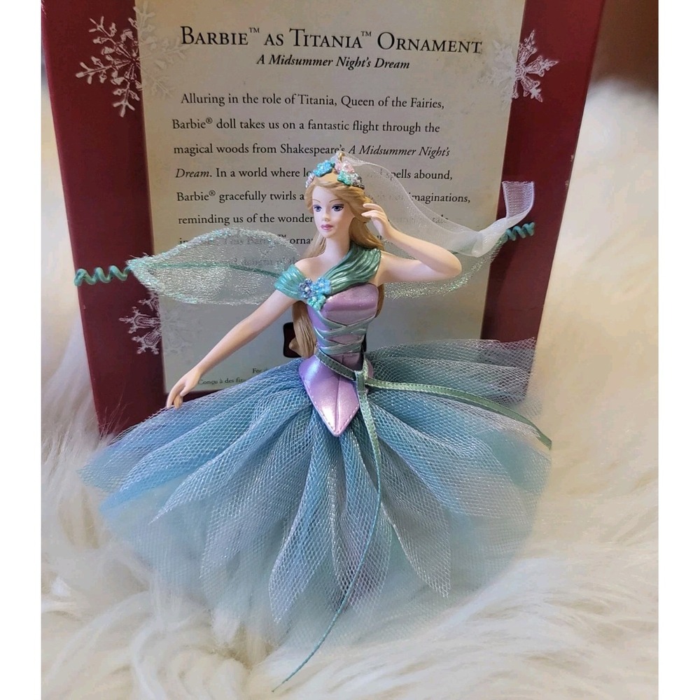 Hallmark Keepsake Ornament Barbie As Titania A Midsummer Nights Dream 2005 Fairy